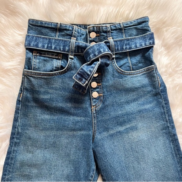 New! VERONICA BEARD Marlene Corset High Rise Jeans - Picture 8 of 13